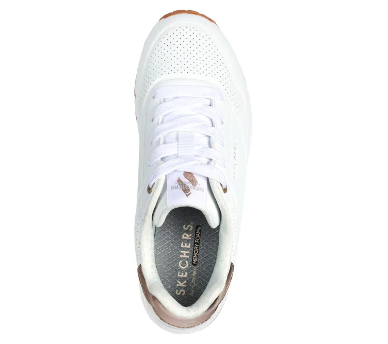 Skechers UNO Gen 1 Shimmer Away White-2