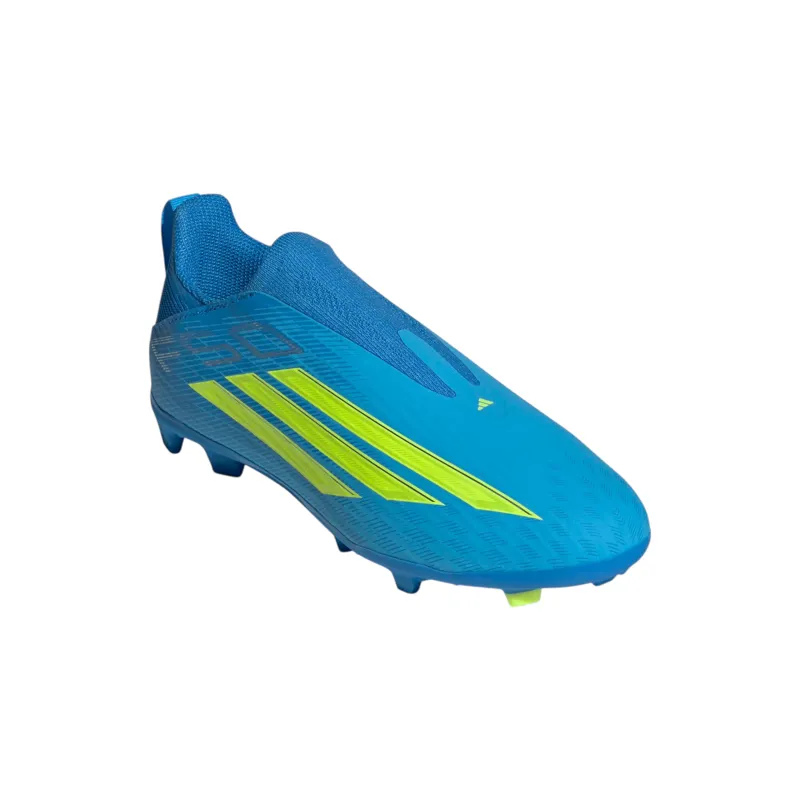 Adidas F50 Laceless League FG/MG Blue-6