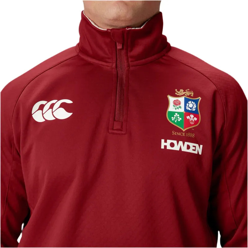 British and Irish Lions 1/4 Zip Fleece Red-2