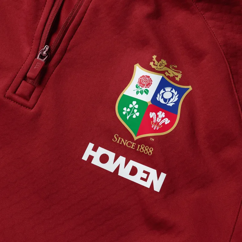 British and Irish Lions 1/4 Zip Fleece Red-3