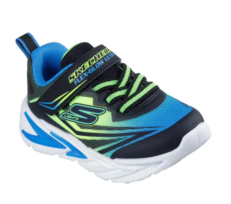 Skechers Glow Infant Ultra Black/Lime-1