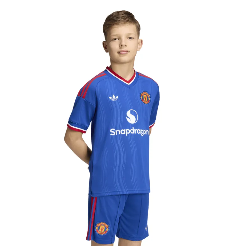 Adidas Manchester United Away Shirt Junior 26/27 Blue-2