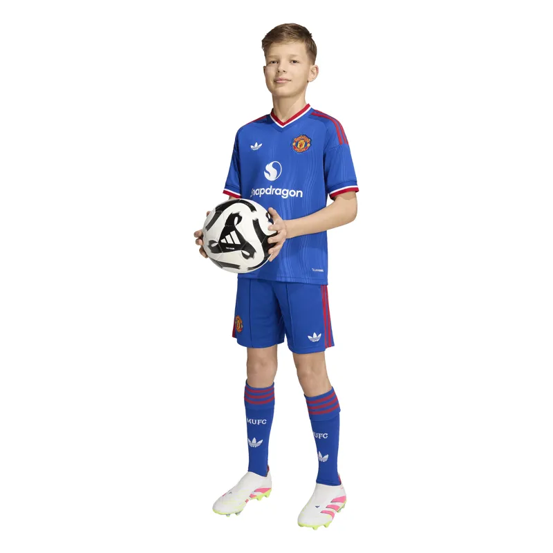 Adidas Manchester United Away Shirt Junior 26/27 Blue-4