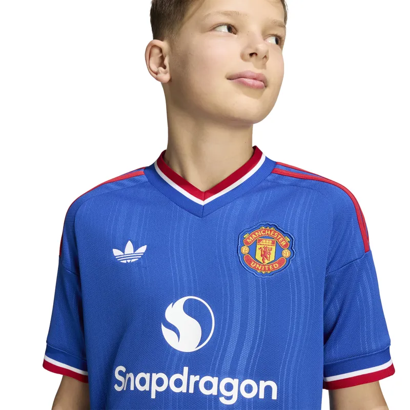 Adidas Manchester United Away Shirt Junior 26/27 Blue-5