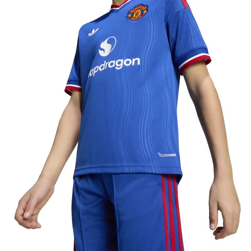 Adidas Manchester United Away Shirt Junior 26/27 Blue-6