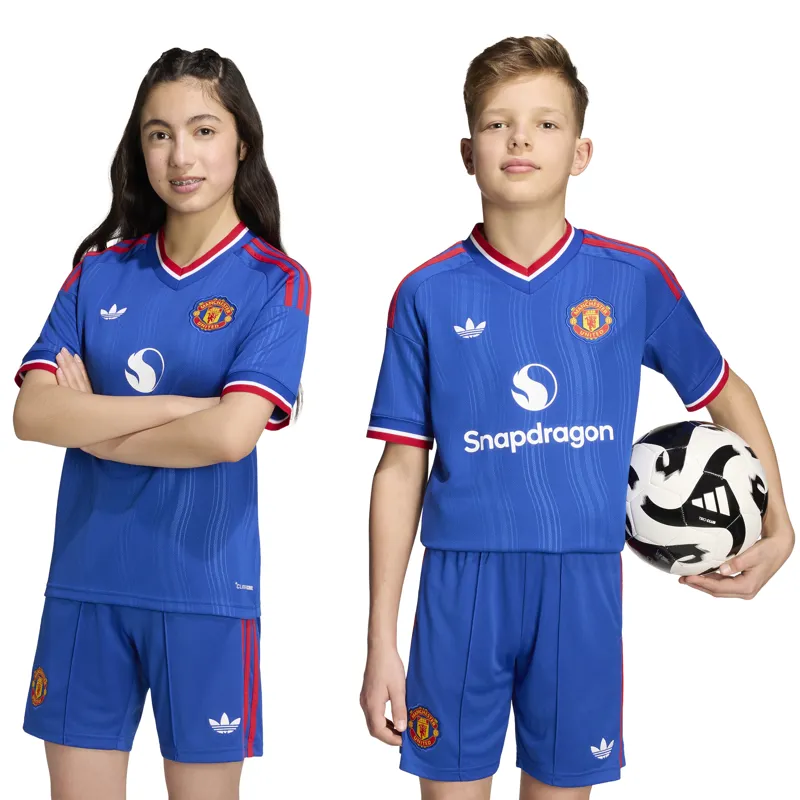 Adidas Manchester United Away Shirt Junior 26/27 Blue-8