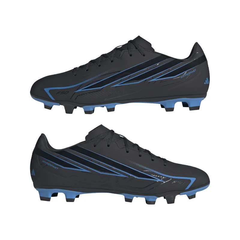 Adidas Hyperfast Club FG Boots Black/Blue-8