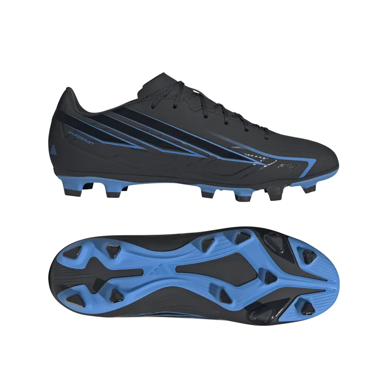 Adidas Hyperfast Club FG Boots Black/Blue-10