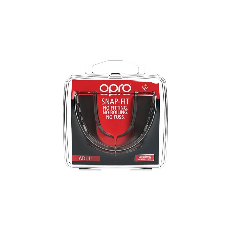 Opro Snapfit Mouthguard Black-1