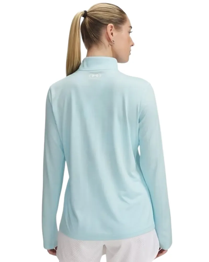 UA Twist 1/4 Zip Top Blue-1