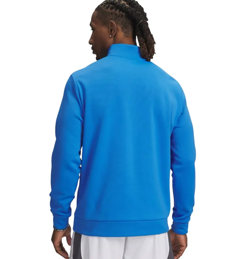 UA Armour Fleece 1/4 Zip Blue-1