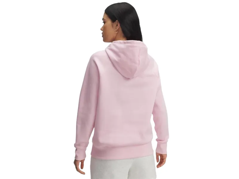 Under Armour Rival Fleece Big Logo Hoodie Pink-1