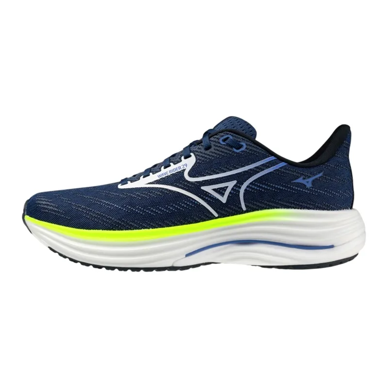 Mizuno Wave Rider 29 Estate Blue/White/Lightning Ye-1
