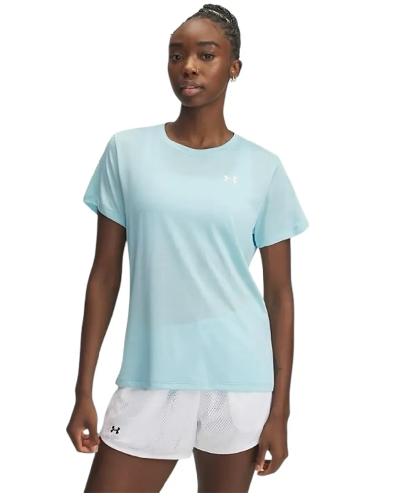 UA Tech Twist Short Sleeve Blue