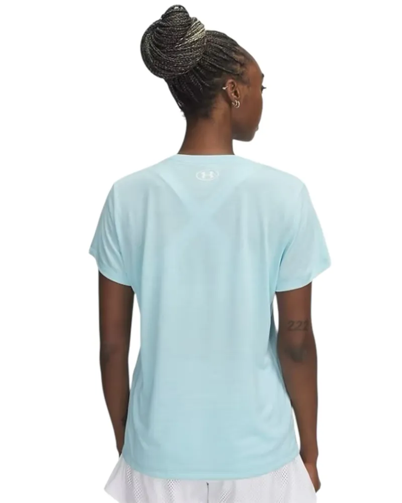 UA Tech Twist Short Sleeve Blue-1