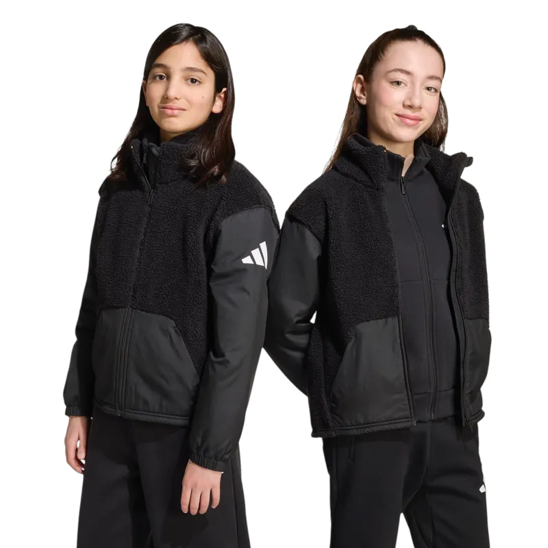 Adidas Sherpa Jacket Black-6