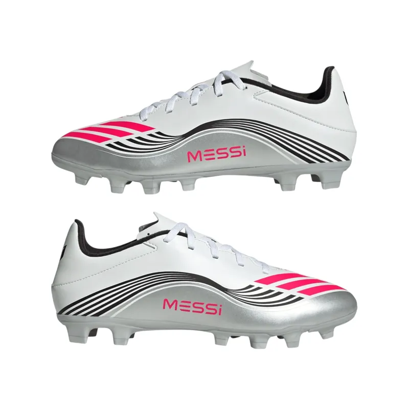 Adidas F50 Messi Club FG JP7443 White/Silver-8