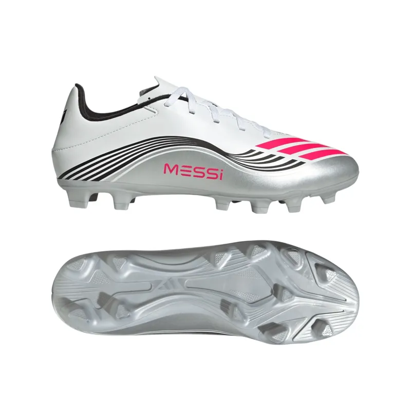 Adidas F50 Messi Club FG JP7443 White/Silver-9