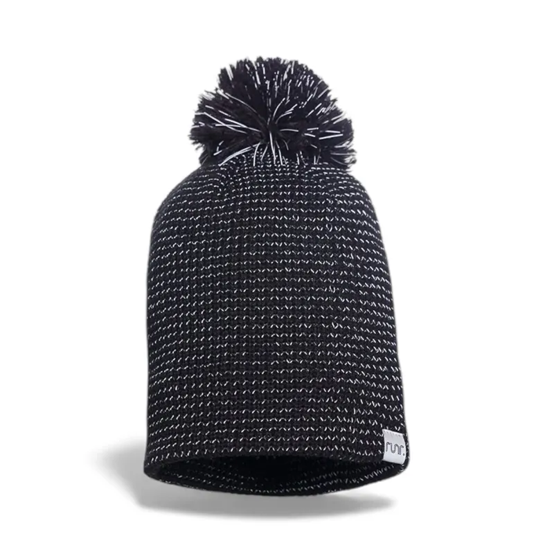 Runr Midnight Black Reflective Bobble